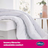 Trapunta Silentnight "Ultbounce", microfibra, bianca, letto singolo Trapunte e trapunte Naty Shop