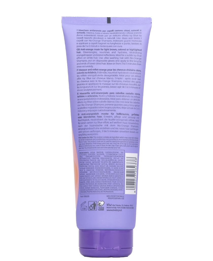 Inebrya Blondesse No-Orange Mask 250ml Maschera per capelli Naty Shop