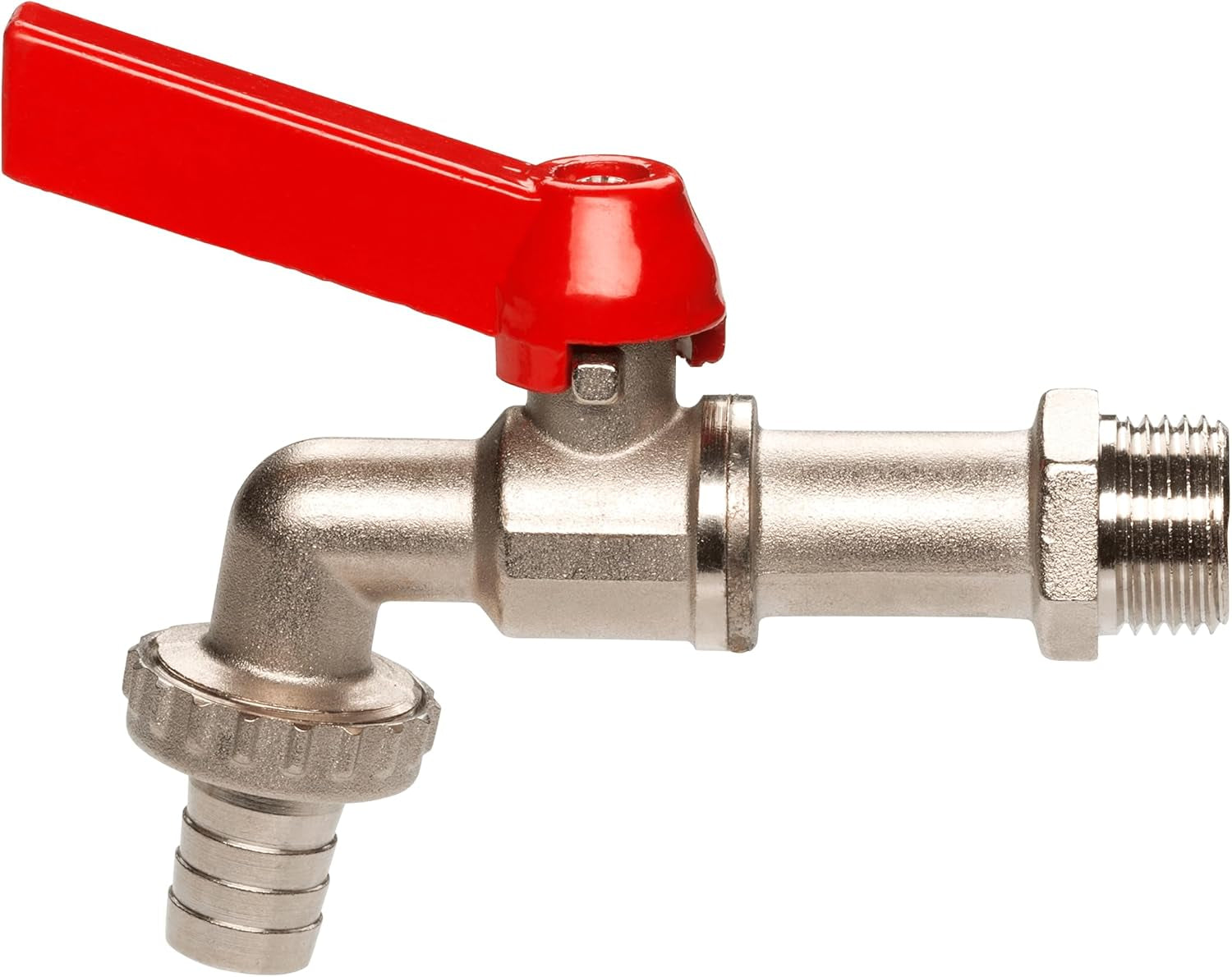 Valvola a sfera Gardena: valvola per interni ed esterni, filettatura da 26,5 mm (G 3/4 pollici), per tubi da 1/2 pollici (13 mm) (7332-20)