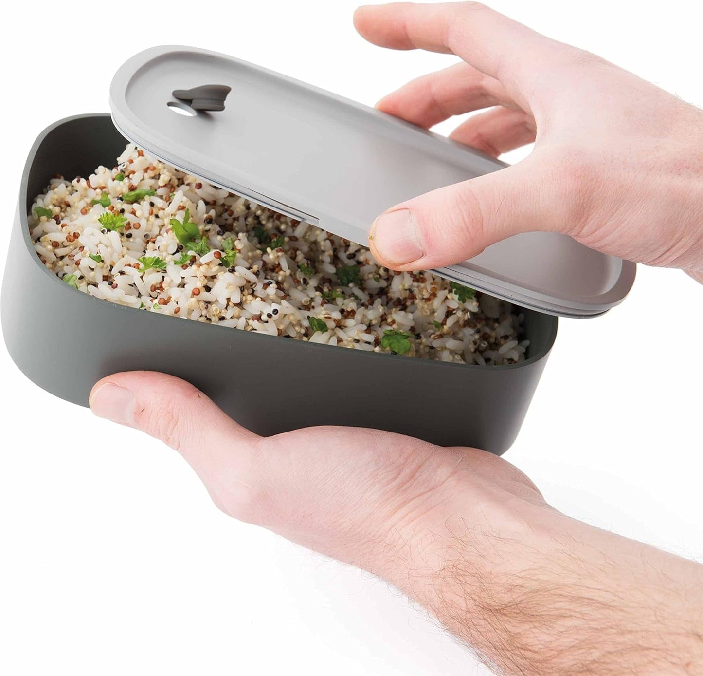 Bento box doppio BergHoff - Leo (set di contenitori per il pranzo 19x12,5x9 cm, due contenitori, resistente al microonde, chiusura ermetica, lavabile in lavastoviglie, ideale per snack/snack/insalata) 3950126 Contenitori per alimenti Naty Shop
