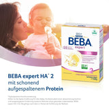 BEBA Expert HA 2 Latte di proseguimento dopo 6 mesi, omogeneizzato con proteine ​​idrolizzate, solo lattosio, senza olio di palma, confezione da 6 (6 x 550 g) Naty Shop