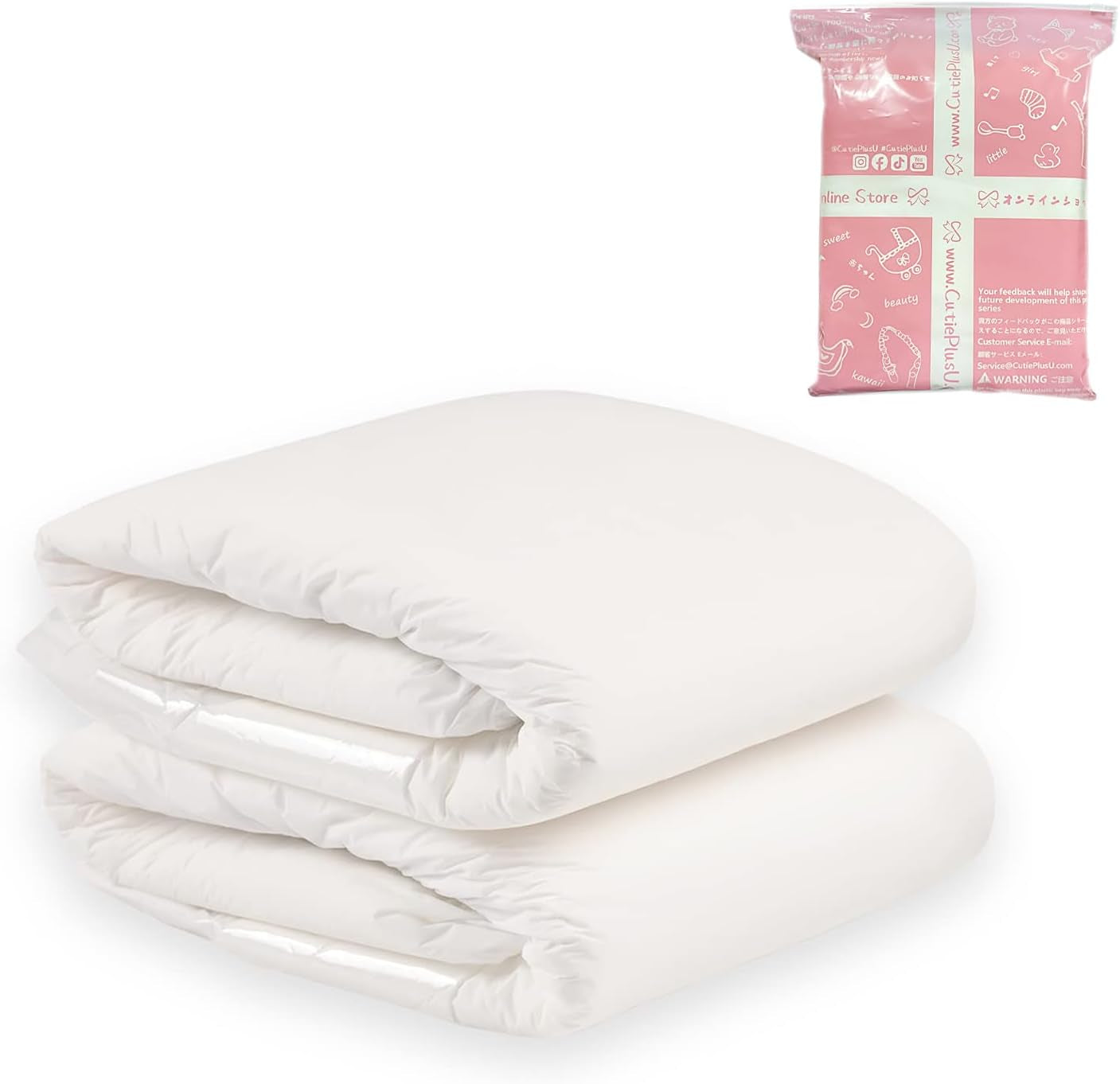 CutiePlusU Pannolini per adulti, Superficie asciutta, Massima assorbenza durante la notte, Pannolini usa e getta per incontinenza - Blu, Confezione da 2 (Medio 71-96 cm)