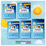 Pannolini Pampers Sun and Moon Midi, taglia 3 (4-9 kg), 120 pannolini