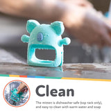 Nuby - Guanto dentale in silicone, senza BPA, Blue Koala, da 3 mesi in su