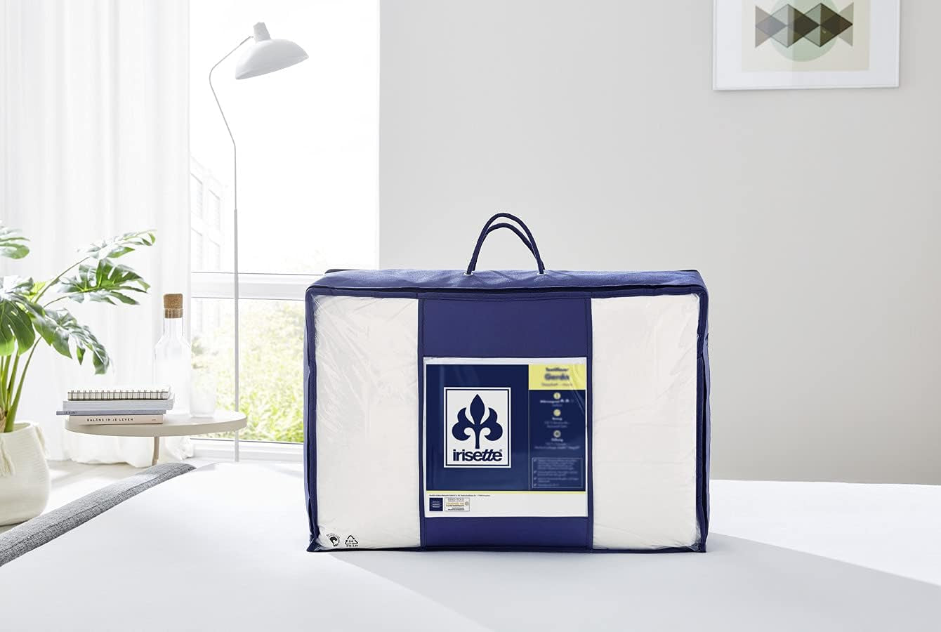 Trapunta Irisette Merino All Season - Made in Germany - Nuova trapunta mezza stagione in pura lana, 135 X 200 cm, Bianco, Piumini e Trapunte Certificati Oeko-Tex Naty Shop