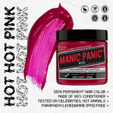 Tintura Per Capelli Semi Permanente Manic Panic Hot Hot Pink Crema Classica Vegano Cruelty Free 118ml Naty Shop Tinture Per Capelli