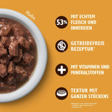 Lily's Kitchen Cibo umido per gatti adulti, realizzato con ingredienti naturali, deliziosi pezzi in salsa, confezione multipla, 8 scatole x 85 g
