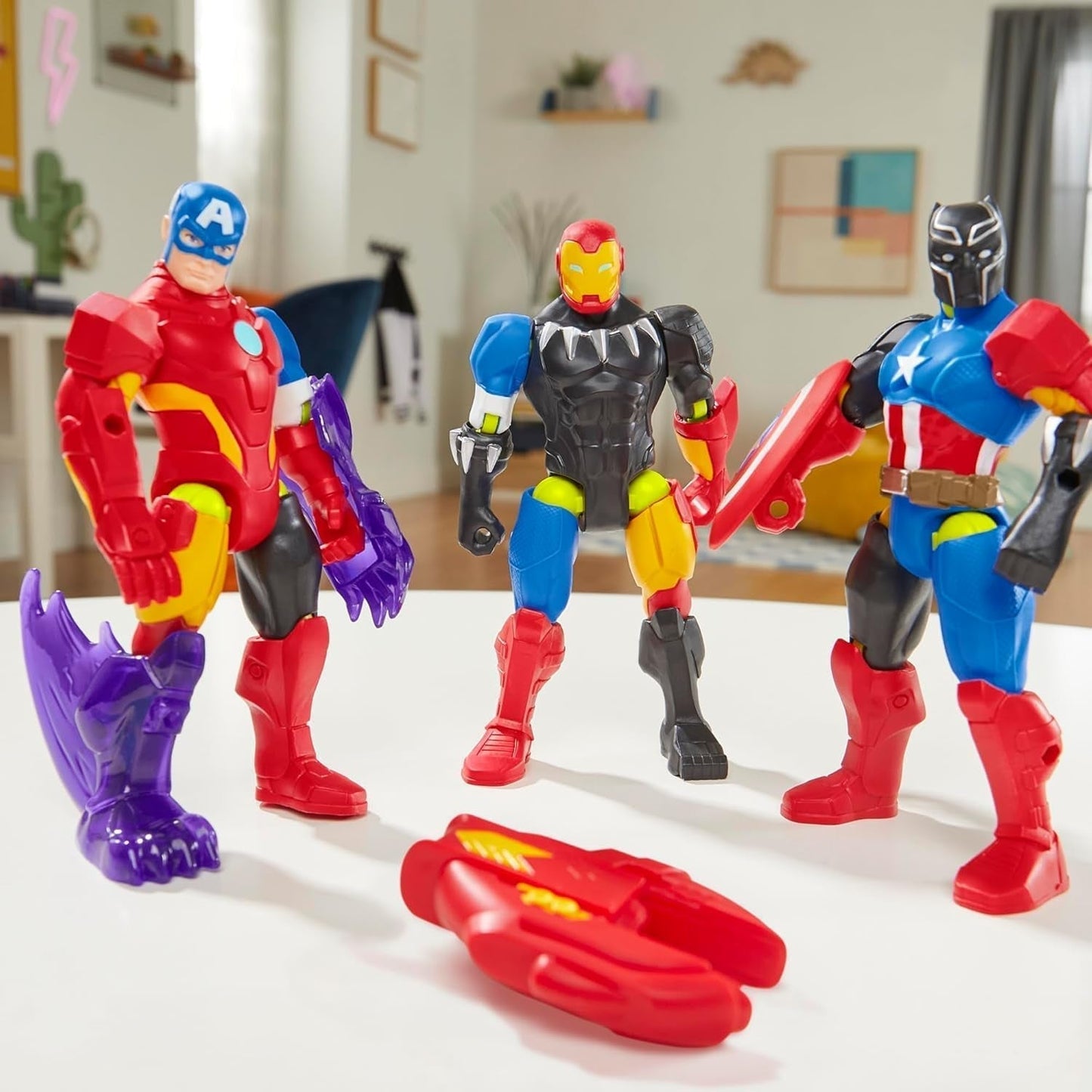 Mixmashers Marvel Capitan America Avengers Mix-And-Match Action Figure e accessori Action figure Naty Shop