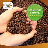 Coffeefair Cafe Creme Kaffeebohnen in Barista Qualität - 1kg per Kaffeevollautomaten, Mischbohne per Kaffee oder Espresso verwendbar, schonende Trommelröstung