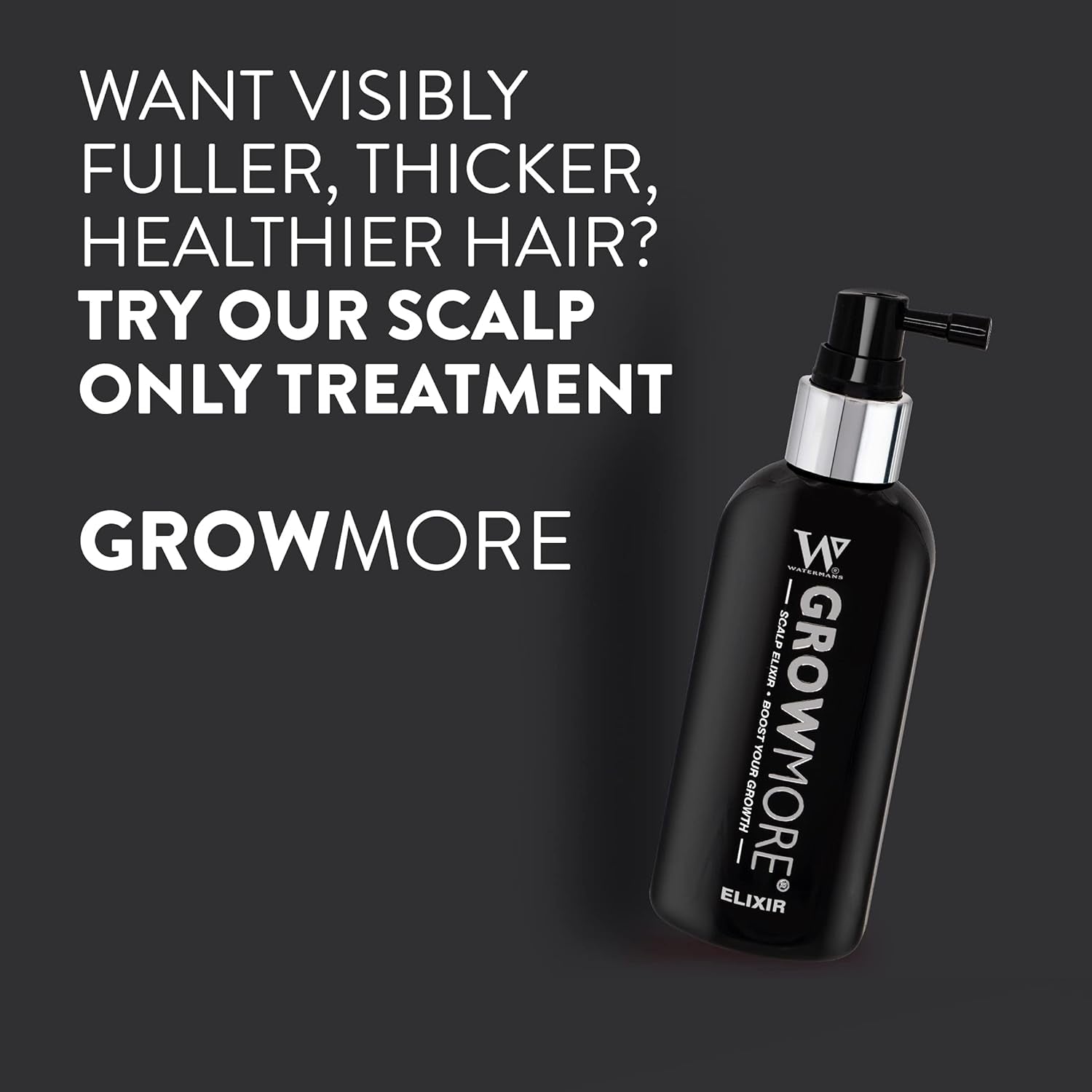 Watermans Grow More Elixir Siero per la crescita dei capelli - Rafforza le radici dei capelli - Promuove la crescita dei capelli - Per donne e uomini Cura dei capelli Naty Shop