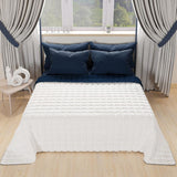 PETTI Artigiani Italiani - Trapunta letto singolo, trapunta double face, trapunta primaverile, blu notte, bianco, Piumini e Trapunte 100% Made in Italy Naty Shop