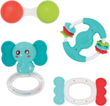 LUDI - Planet Bell - Giocattolo per bebè - A partire da 3 mesi - Colori vivaci, texture diverse e forma originale - Promuove la motricità fine e la destrezza Bebe Naty Shop 4 sonagli