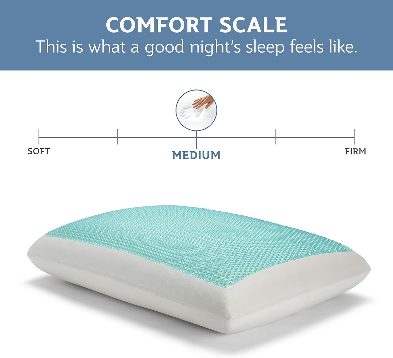 Sealy SE '19 Essentials SM Aqua Bubble Gel Sheet, 1 cuscino MC (US), bianco, 61 x 40 x 14 cm Naty Shop Cuscini standard