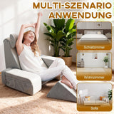 Cuscino da lettura con supporto per collo e braccioli staccabili, cuscino per la schiena comodo e leggero per letto e divano, cuscino per la schiena per adulti, schienale in memory foam per leggere, guardare la TV e videogiochi