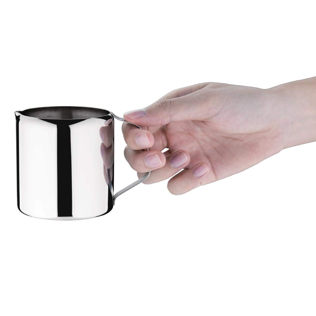 Tazza da latte Olympia Concorde, acciaio inossidabile, 75 x 75 mm, tazza, lattiera, caraffa
