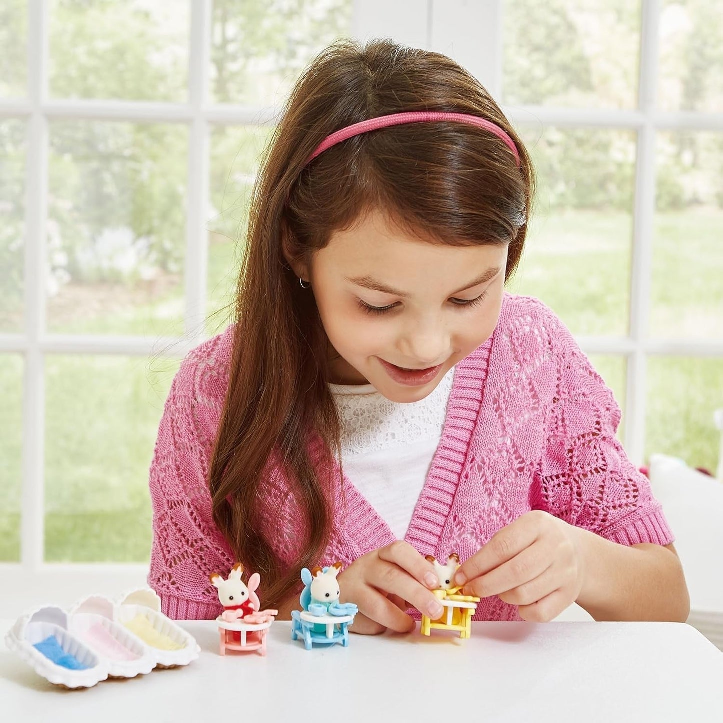 Sylvanian Families L5532 Kit iniziale di triplette - Playset per casa delle bambole Naty Shop Dolls
