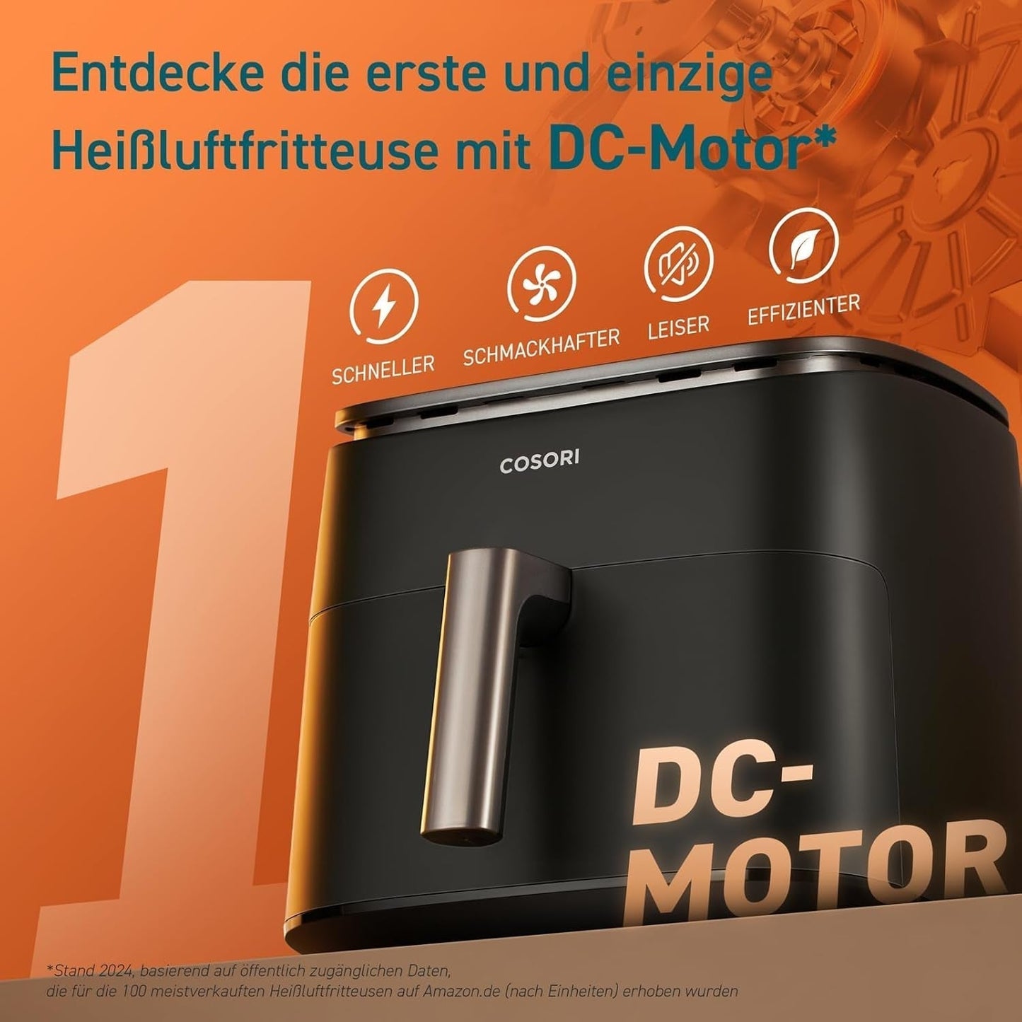 Cosori Friggitrice ad Aria Calda Turboblaze Airfryer, 9-in-1, 6 litri, silenziosa Elettrodomestici Naty Shop