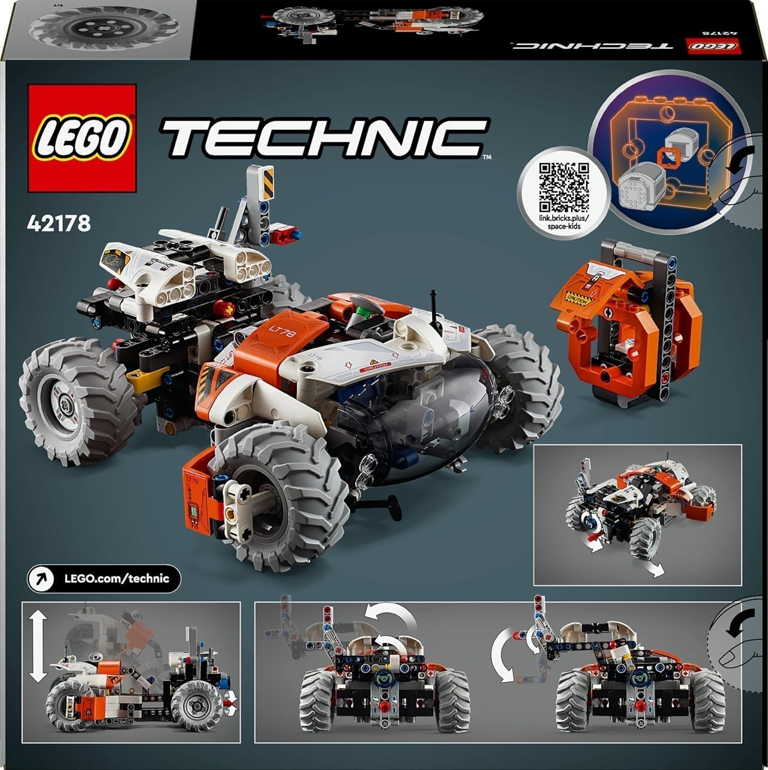 Veicolo da trasporto spaziale LEGO Technic LT78, set di costruzione spaziale per viaggi di esplorazione e avventure spaziali, esperienza di gioco fantasiosa per ragazzi e ragazze, regalo per bambini di età superiore a 8 anni 42178 Set di costruzione Besuche den LEGO-Store