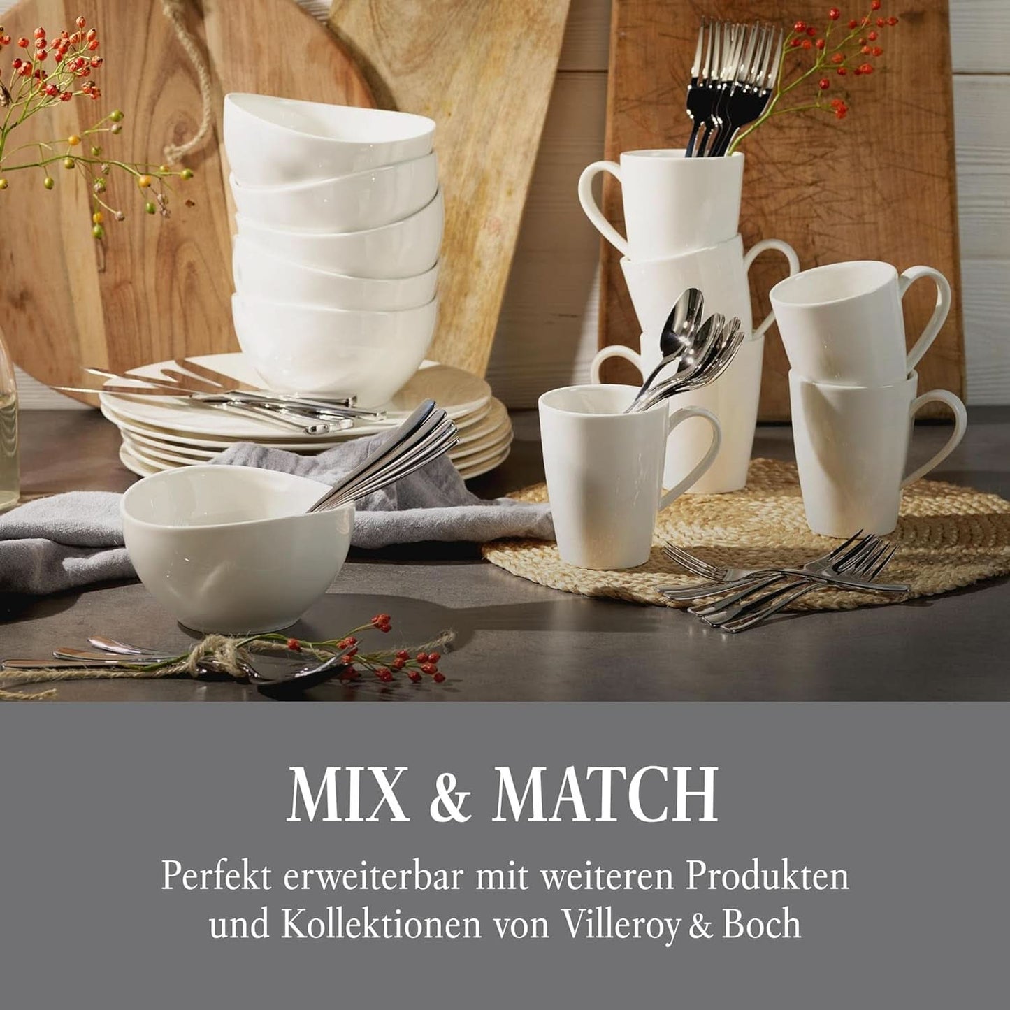 Vivo di Villeroy & Boch - Servizio posate Voice Basic 30 pezzi per 6 persone Naty Shop