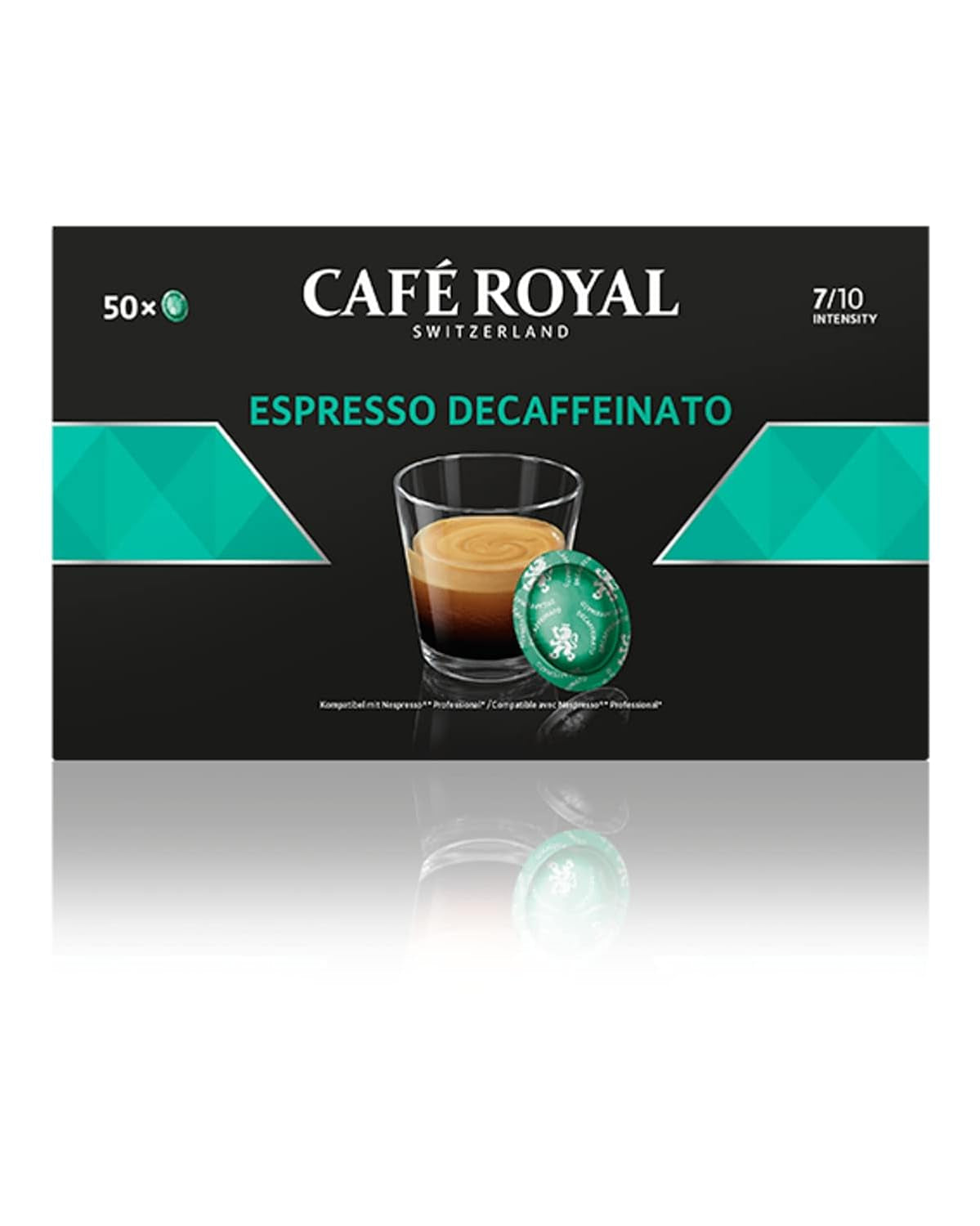 Espresso Forte 50 cialde per macchina professionale Nespresso - Intensità 7/10 - UTZ-zertifiziert & Espresso Decaffeinato 50 cialde per macchina professionale Nespresso - Intensità 7/10