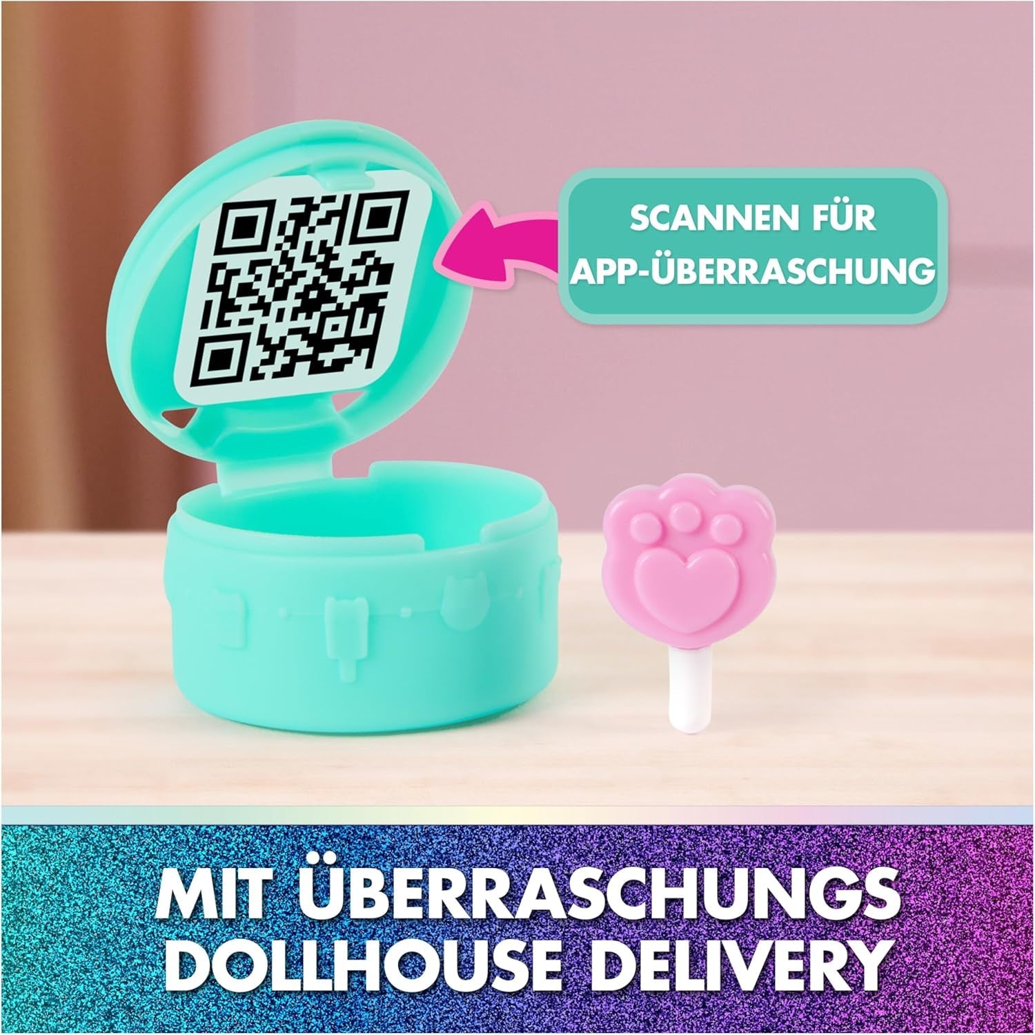 DREAMWORKS GABBY'S DOLLS HOUSE: THE MOVIE - Il dolce set da gioco sul balcone di Kuchi con personaggi della casa delle bambole e accessori per bambini dai 3 anni in su