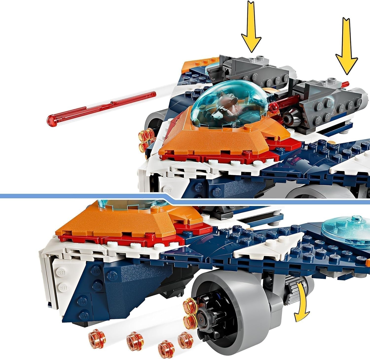 Astronave LEGO Marvel Rockets vs. Ronan Set Astronave Costruibile Guardiani della Galassia Figura di Supereroe Giocattolo Regalo per Ragazzi e Ragazze 8 Anni 76278 Set da Costruzione Besuche den LEGO-Store