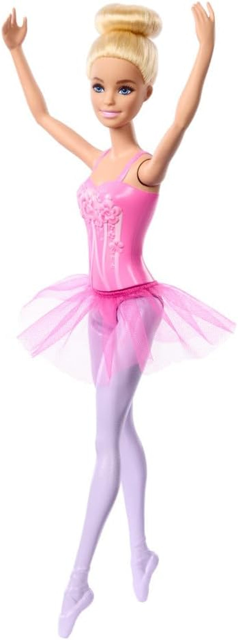 Barbie Ballerina Bambola Bionda alla moda con tutù lilla staccabile con braccia da balletto e scarpe a punta HRG34