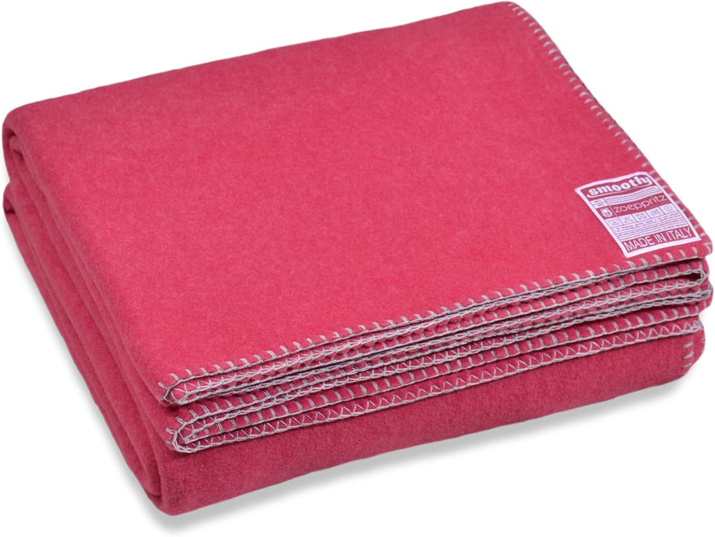 Zoeppritz since 1828 Coperta in pile Smoothy - Soffice e confortevole coperta in pile polare - Vegan - 140X190Cm - 010 Off-White, 010 Offwhite Zoeppritz Since 1828 460 Cassis 140X190Cm
