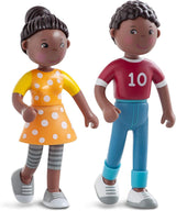 HABA 306696 - Set da gioco Little Friends Family Time, accessori flessibili per bambole, dai 3 anni in su