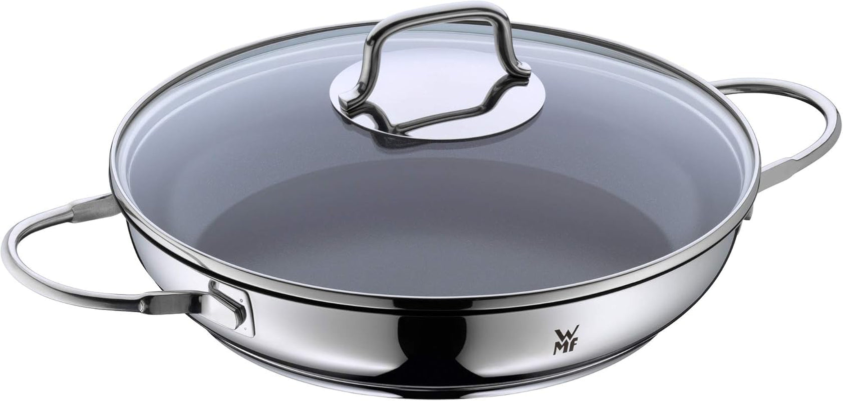 WMF Devil casseruola a induzione 26 cm con coperchio in vetro, acciaio inossidabile rivestito in Cromargan, rivestimento in ceramica, resistente al forno Pentole e Padelle Naty Shop Default Title