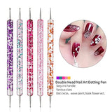 Set di spilli per nail art, 20 pezzi Nageldesign Malerei Pinsel, Pinsel professionali per nail art, Pinsel per nail art, rosa