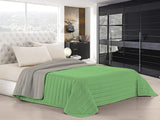 Biancheria da letto italiana Estivo letto singolo, lino, Acqua, 170 X 270 Cm Piumini e trapunte Naty Shop Verde/grigio chiaro Matrimoniale, 260X270 Cm