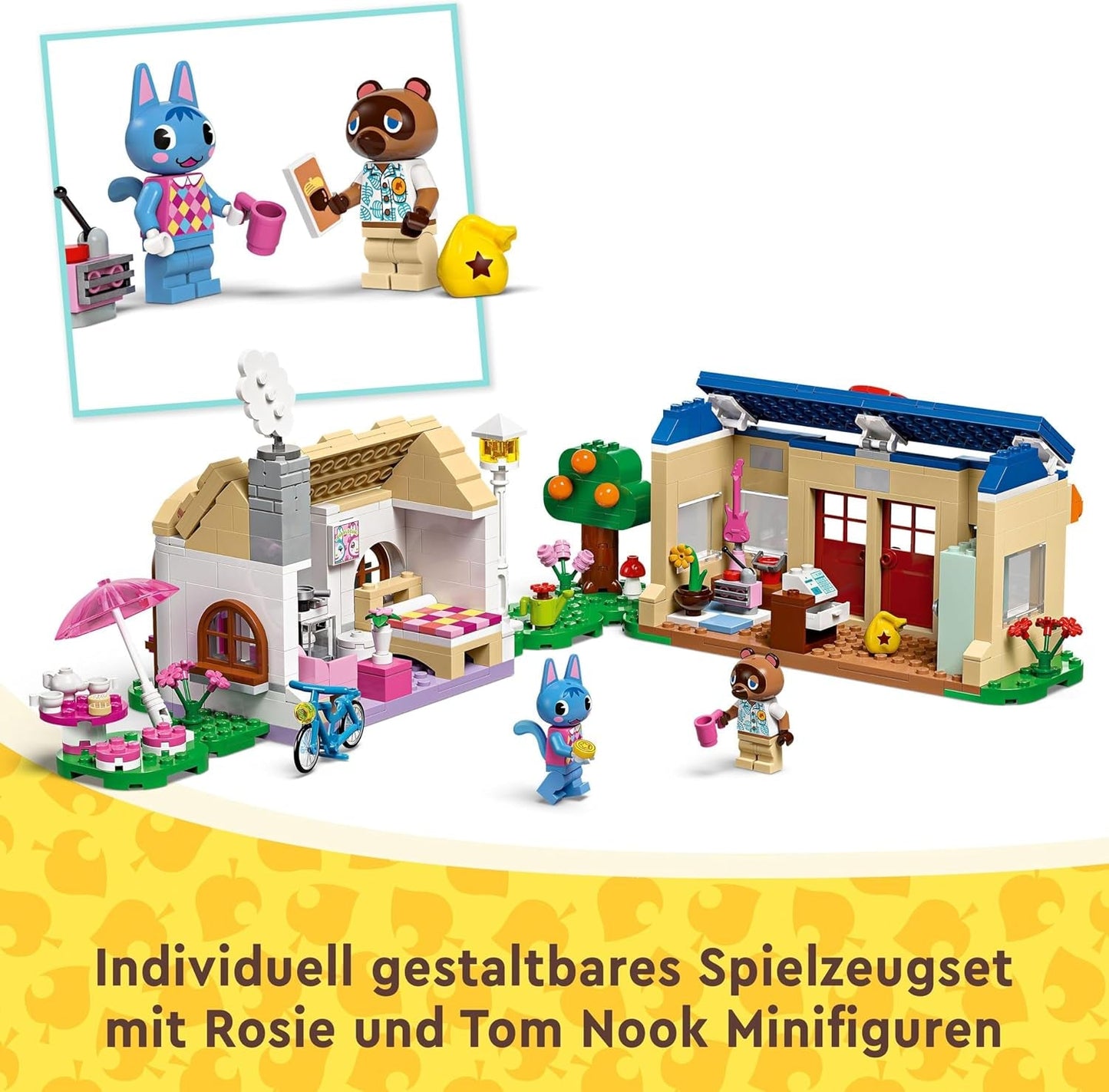 Set LEGO Animal Crossing Nook's Shop e Sophie's House, giocattolo creativo per bambini con 2 mini personaggi della serie di videogiochi, regalo per ragazze e ragazzi a partire da 7 anni 77050 Set da costruzione Besuche den LEGO-Store