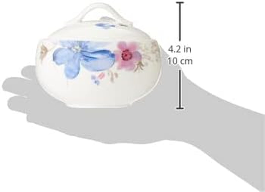 Villeroy & Boch Mariefleur Gris Basic zuccheriera, porcellana premium, bianco/multicolore