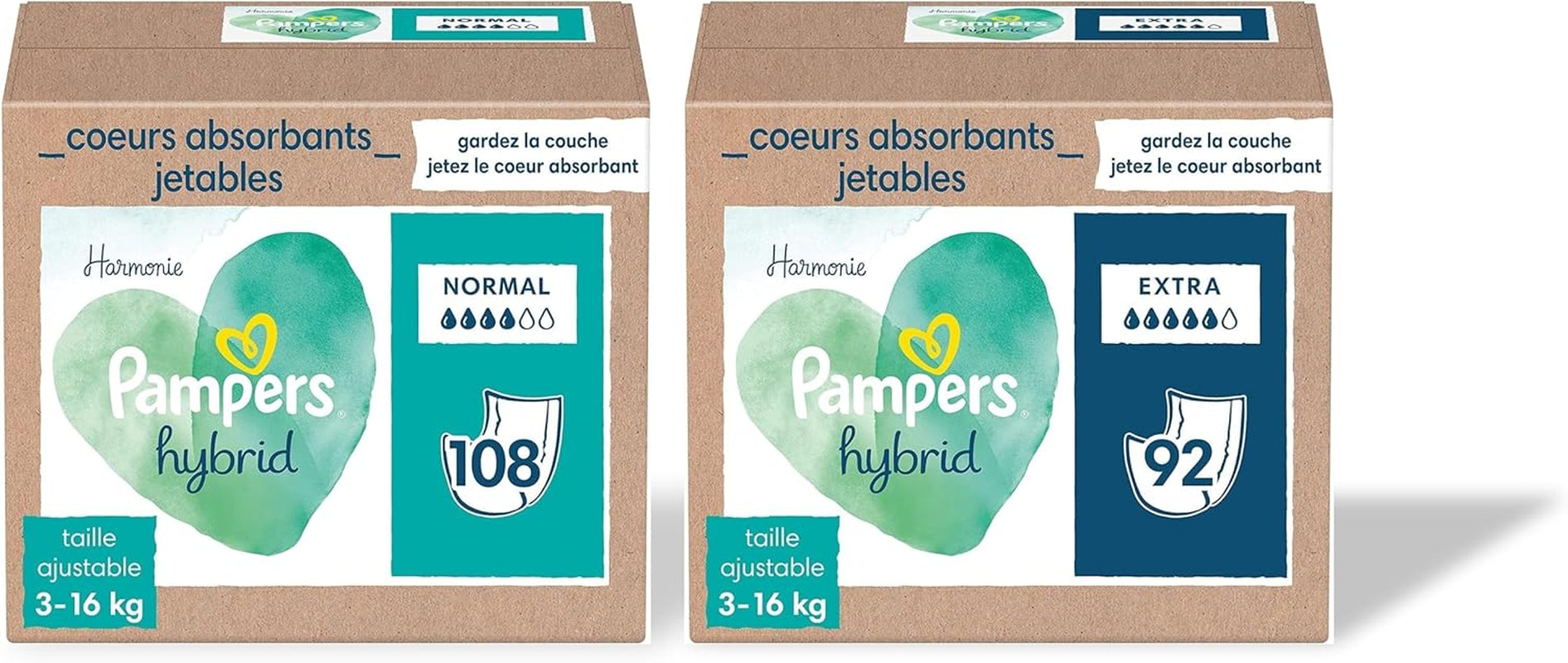 Harmony Hybrid 200 nuclei protettivi usa e getta Extra assorbente per pannolini ibridi lavabili Proteggi la pelle sensibile del bambino