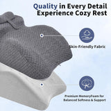 Cuscino da lettura - Cuscino per la schiena, poggiatesta regolabile, cuscino da lettura in memory foam per letto, cuscino ergonomico per collo e gambe, cuscino di supporto lombare