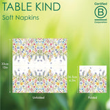 Talking Tables Tovaglioli usa e getta da tavolo, Tovaglioli di carta morbidi, Tovaglioli usa e getta con motivi floreali, Per matrimoni o uso quotidiano, Ecologici, Compostabili, Riciclabili