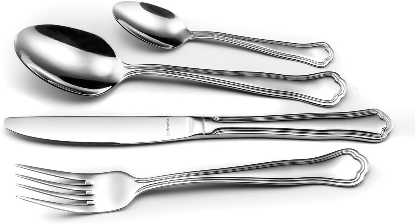 Posate Amefa CONTOUR URFE, 6 persone, acciaio inox lucido, 24 pezzi Cucina Naty Shop