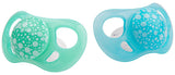 Ciucci per bambini Twistshake – Confezione da 2 | Forma ortodontica | Ultraleggero | Tettarella in morbido silicone | Senza BPA | Adatto a bambini dai 6 mesi | Blu Verde
