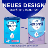 Aptamil HA 1 - Formula per lattanti dalla nascita, con DHA, senza lattosio, senza olio di palma, alimenti per l'infanzia, latte in polvere, 1 x 800 g