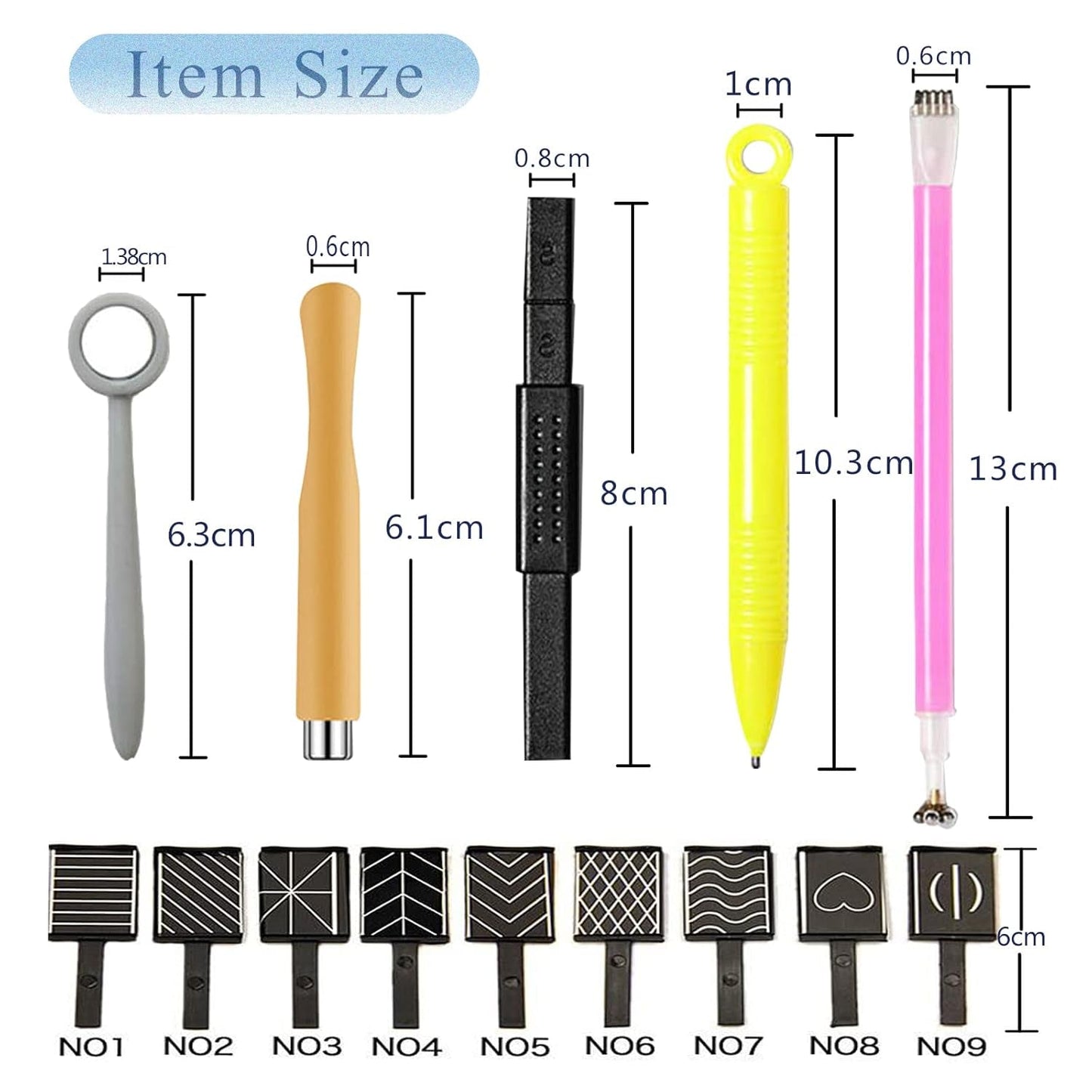 14 pezzi Nail Art Werkzeug Magnetstift DIY Magic 3D Magnet Stick Set Verwendung con Cat Eye Gel Pulver o der Nagelack - Magnetic Stift Katze Eye Pen per un ideale effetto magico Katzenaugen