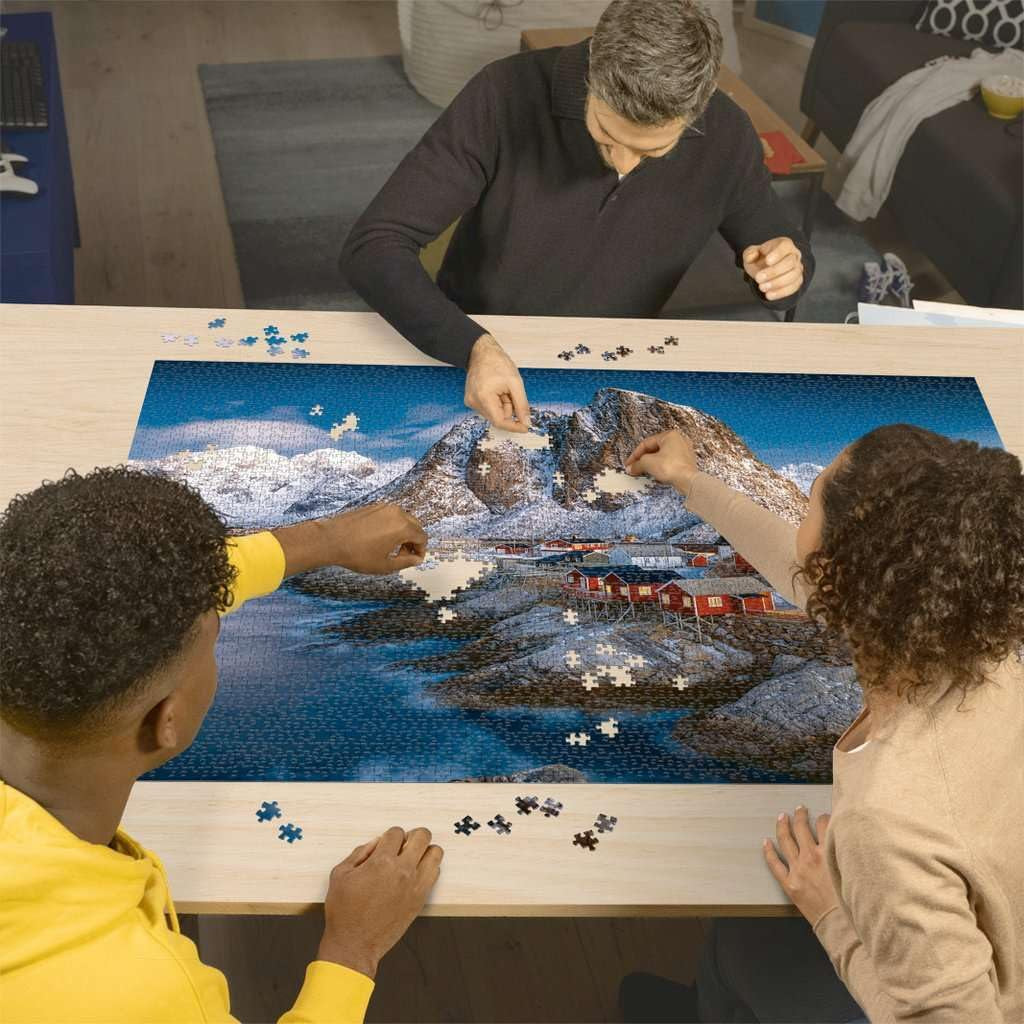 Ravensburger Puzzle 17081 - Hamnoy, Lofoten - Puzzle da 3000 pezzi per adulti e bambini dai 14 anni, Puzzle paesaggistico della Norvegia Puzzle Naty Shop