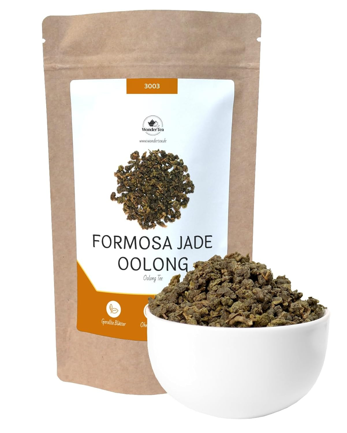 Formosa Jade Oolong, Tung Ting Jade Oolong, tè semifermentato premium con carattere di tè verde, tè Nantou taiwanese | Wondertea Tè Oolong alla giada Formosa (100 g)