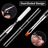 Set di forme per unghie da 120 pezzi, estensioni per unghie, forme per unghie in gel, set di forme per unghie con pennello a doppia testa e lima per unghie con clip, per unghie in gel