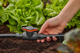 Valvola di regolazione e intercettazione Gardena Micro-Drip-System 13 mm (1/2 pollice): semplice chiusura dei tubi e regolazione continua del flusso d'acqua, accessorio per la posa dei tubi gocciolanti (13207-20)