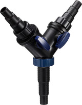 OASE 56668 Distributore a Y 1 1/2 pollici, Nero - Distributore d'acqua, Raccordo a gradino universale, Distributore, Accessorio per pompa