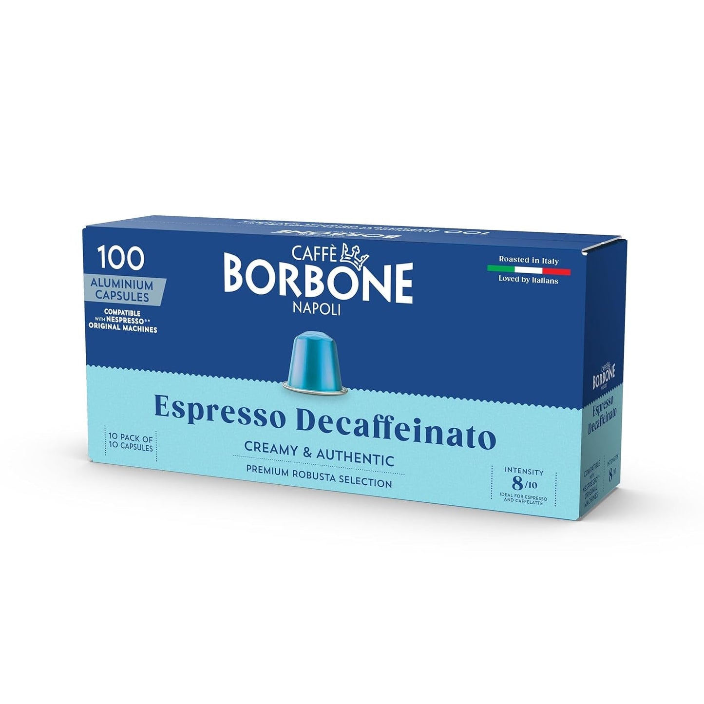 Caffè Borbone Decaffeinato - 90 capsule di caffè - cremoso e autentico - Compatibile con Nespresso®* Haushalts-Espressomaschinen