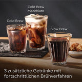 Macchina per caffè espresso automatica Siemens EQ700 classic TP715D01, controllo tramite app, cold brew, display touch intuitivo, fino a 10 creazioni di caffè individuali come preferite, pulizia automatica a vapore, 1500 W, grigio argento