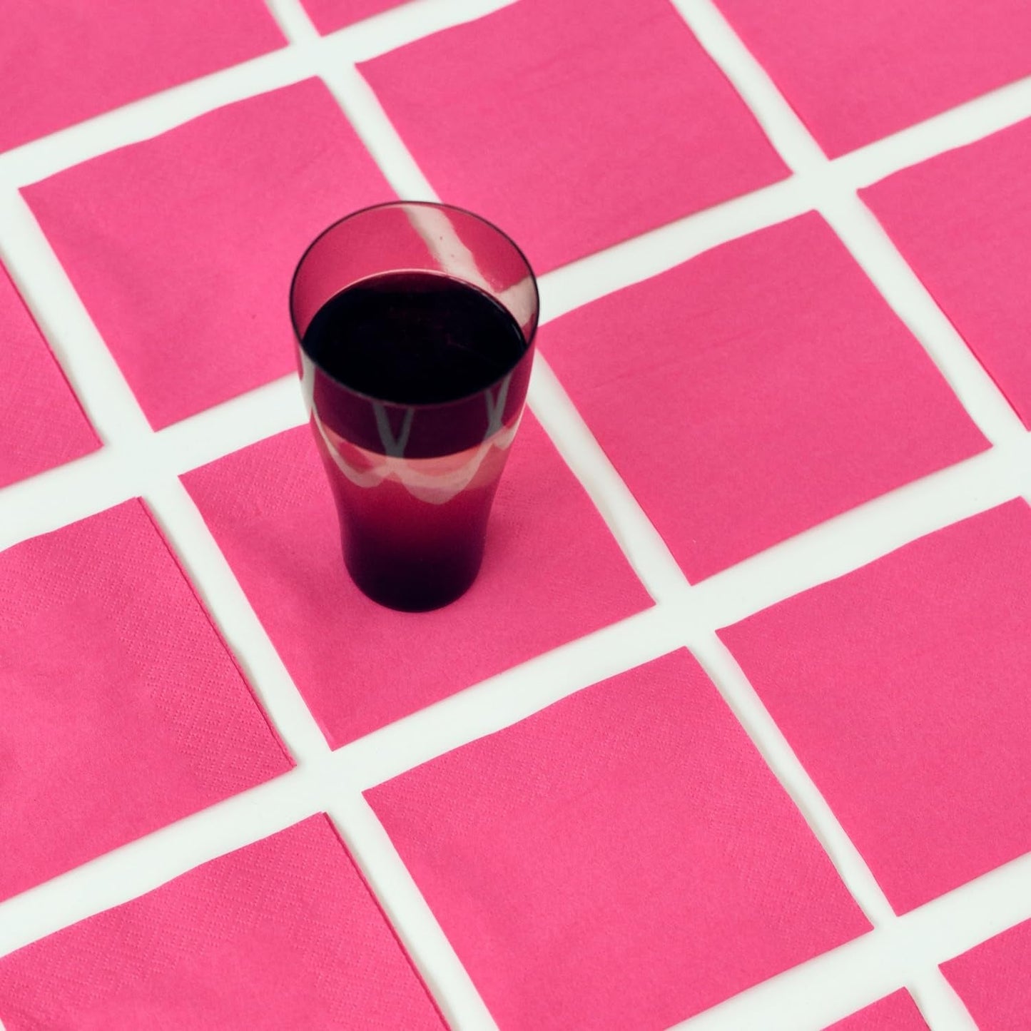 Tovaglioli da cocktail Renova, fucsia, 30 tovaglioli