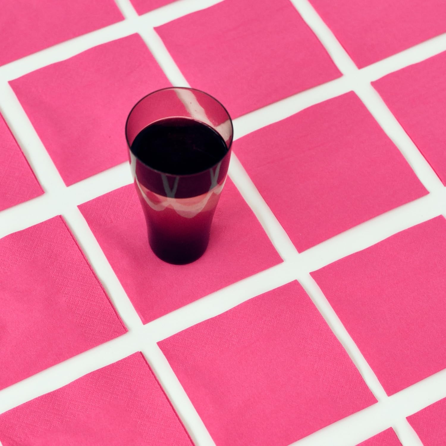 Tovaglioli da cocktail Renova, fucsia, 30 tovaglioli